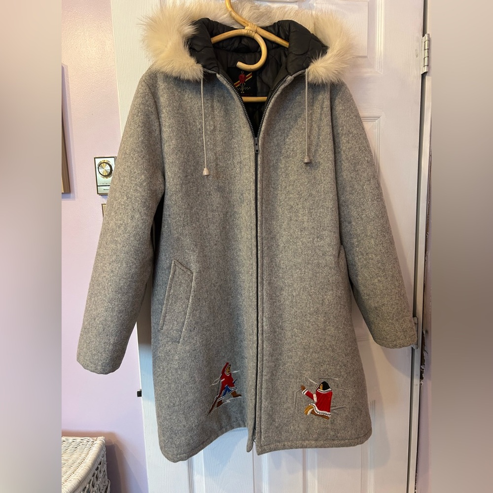 Canadian Made 2 in 1 vintage virgin wool Parka
